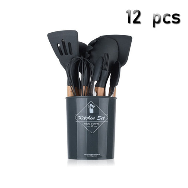 Kit de Utensílios de Silicone