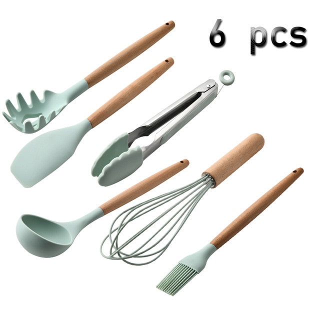 Kit de Utensílios de Silicone